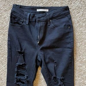 New without tags, black 721 high rise Levi jeans